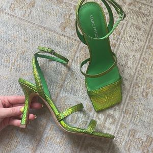 Marc Fisher Deeic Green Heeled Sandal